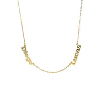 Double Name Necklace Bold Font