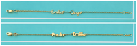 Double Name Bracelet Script Font