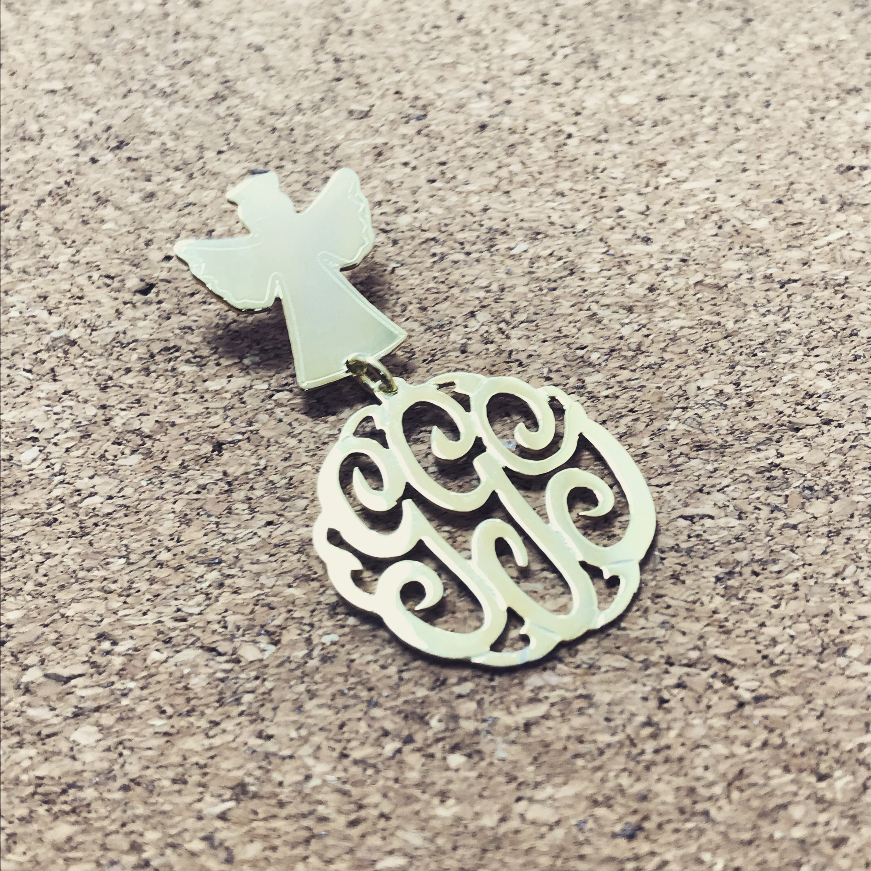 Ping Micro Monogram Angel Monogram Pin – Minomi