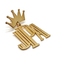 Baby Pin Bold Monogram Crown