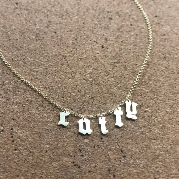 Hanging Name Necklace